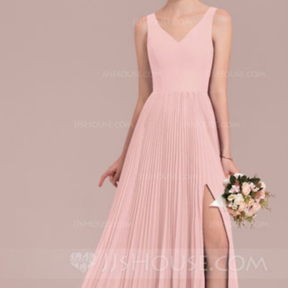 Blush Pink Bridesmaid Dress - Picture 1 of 3